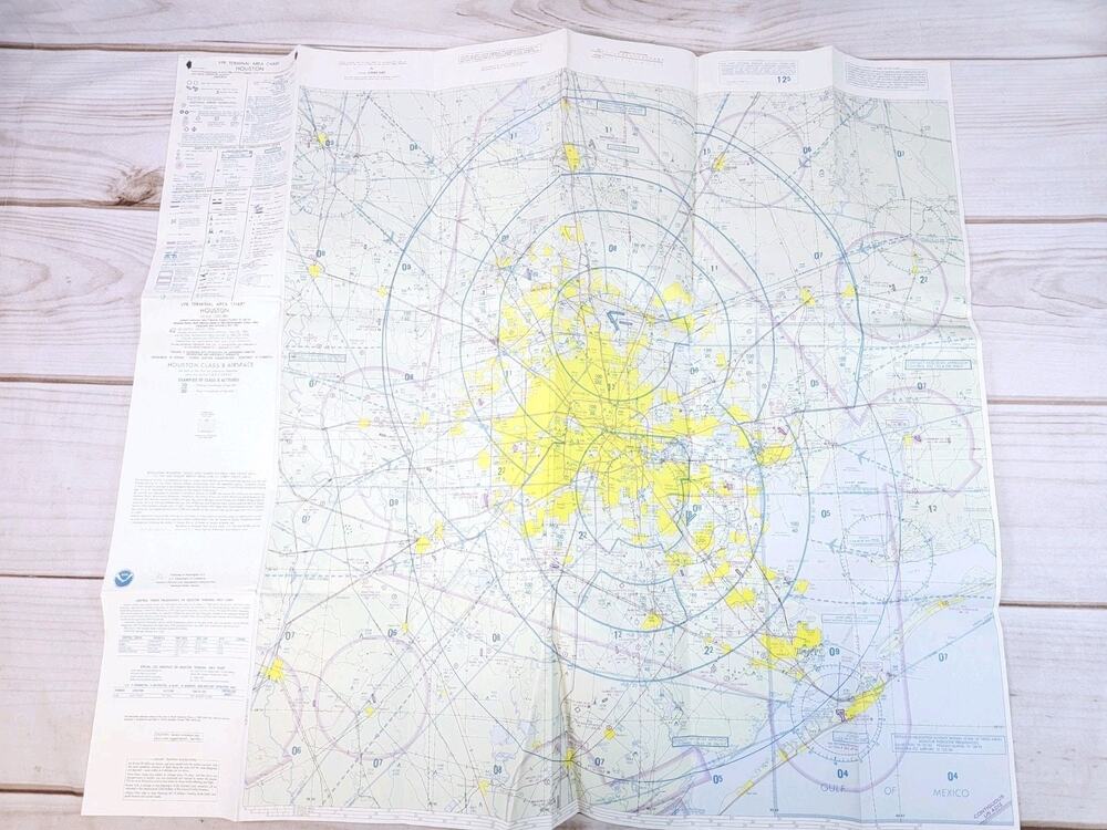 Local Aeronautical Chart Map VFR Terminal Houston TX July 21,1994 - 42nd Edition
